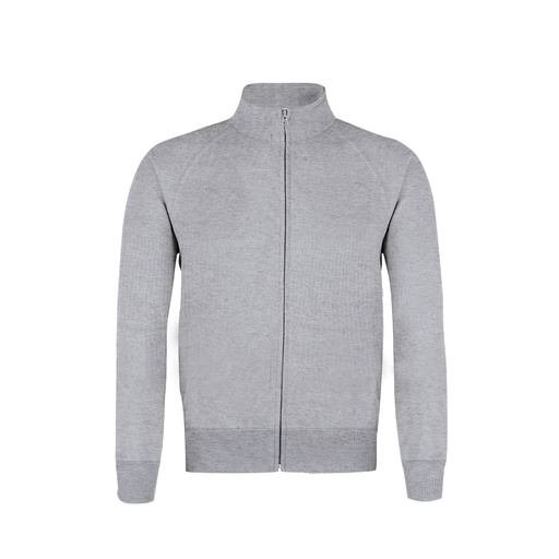Sudadera para adulto Lightweight Sweat Jacket de Fruit Of The Loom. Fabricada en felpa ligera sin cepillar, en combinación de materiales 80% algodón + 20% poliéster de 240g/m2. Con cierre de cremallera a juego, mangas de ranglán y 2 bolsillos delanteros. 